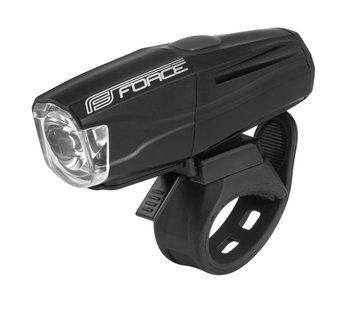 Велосипедная фара FORCE SHARK 500LM USB, black 45209 фото