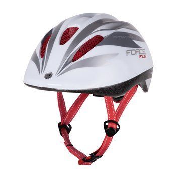 Шлем FORCE FUN STRIPES child. white-grey-red S 9022451 фото