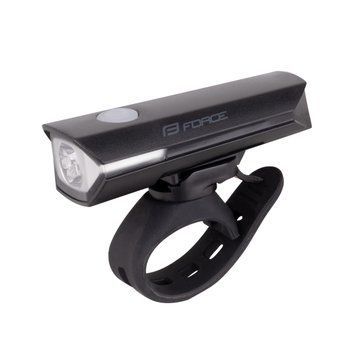 Велосипедная фара FORCE FLUX 200LM USB, black 452031 фото
