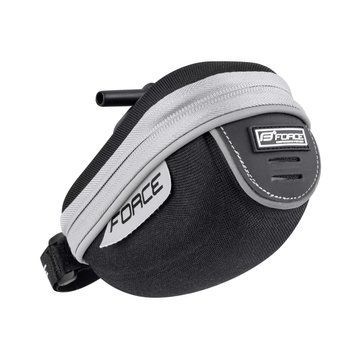 Сумка на седло FORCE CAPSULE, hard shell, black-grey 896173 фото