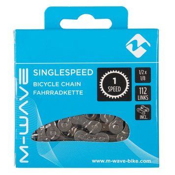 Цепь M-WAVE, 1/2x1/8, 112 links, brown, 1-speed, with connecting link, box 301905 фото