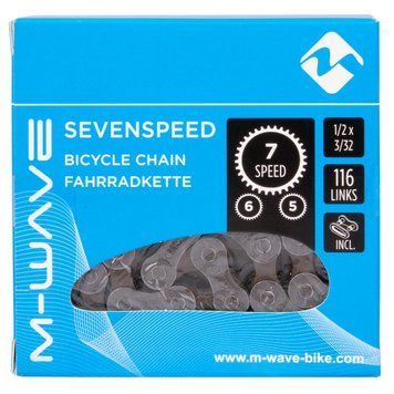 Цепь M-WAVE, 1/2x3/32, 116 links, brown, 7/6/5-speed, with connecting link, box 301904 фото