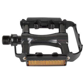 Педали M-WAVE one-piece alloy pedal, black, IGUS polymer plain bearing 311920 фото