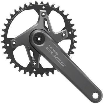 Шатун Shimano CUES FC-U6000-1 Crankset - Wide, 9/10/11-speed - without Chain Guard (175 mm) (EFCU60001EXA2) EFCU60001EXA2 фото