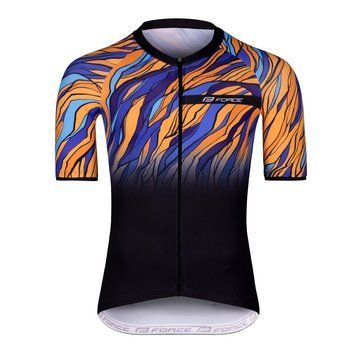 jersey F LIFE short sl, black-blue-orange M 90011952 foto