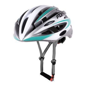 Шлем FORCE ROAD. white-turquoise L - XL 9026203 фото